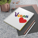 Vegan Heart Spiral Notebook