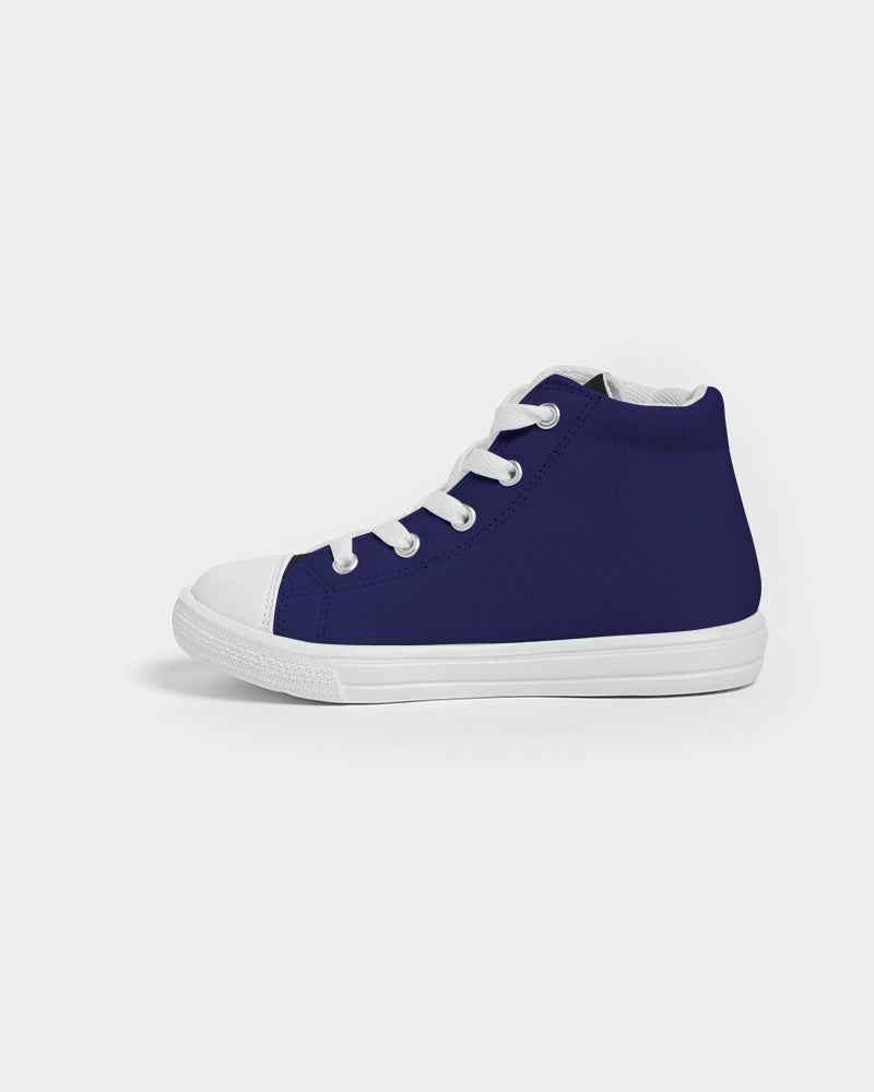 Black Berry Kids High Top Canvas Shoe