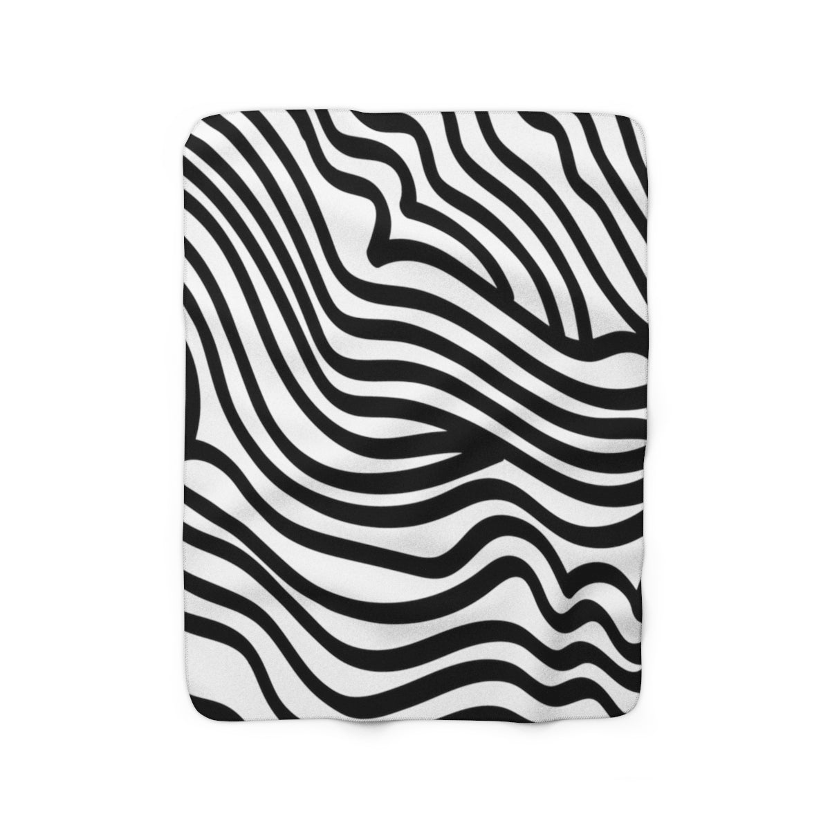 Zebra Print Sherpa Fleece Blanket