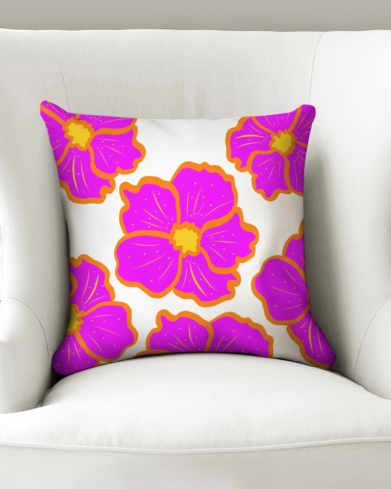 Cali Flower 16x16 Throw Pillow Case - 0