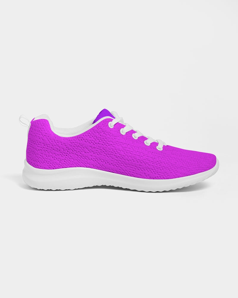 Solid Hot Pink Ladies Athletic Shoe