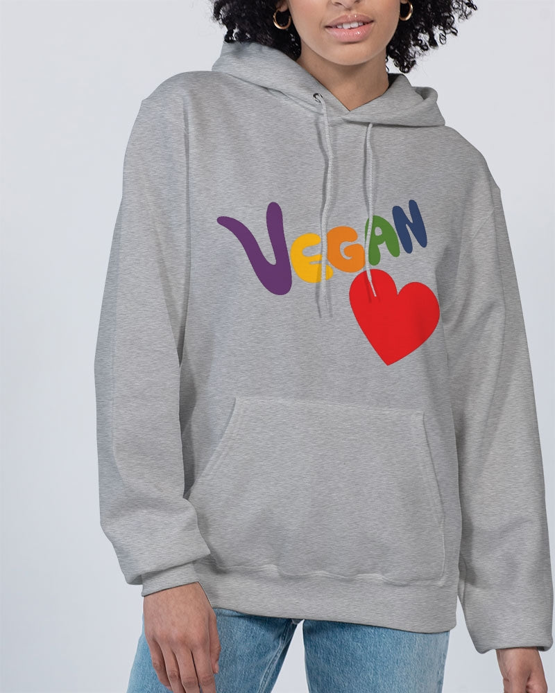 Vegan Heart Ladies Hoodie | Champion