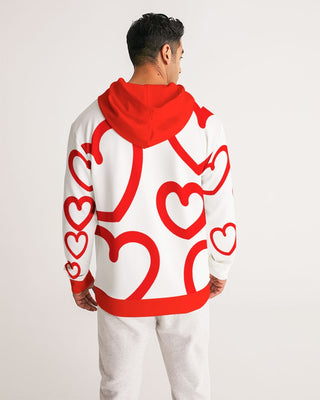 V-DAY Red Hearts Men's Hoodie