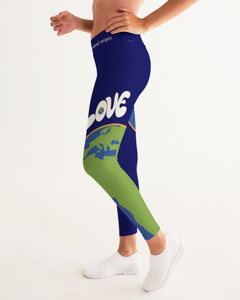 Love Is The Greatest Religion Ladies Yoga Pants