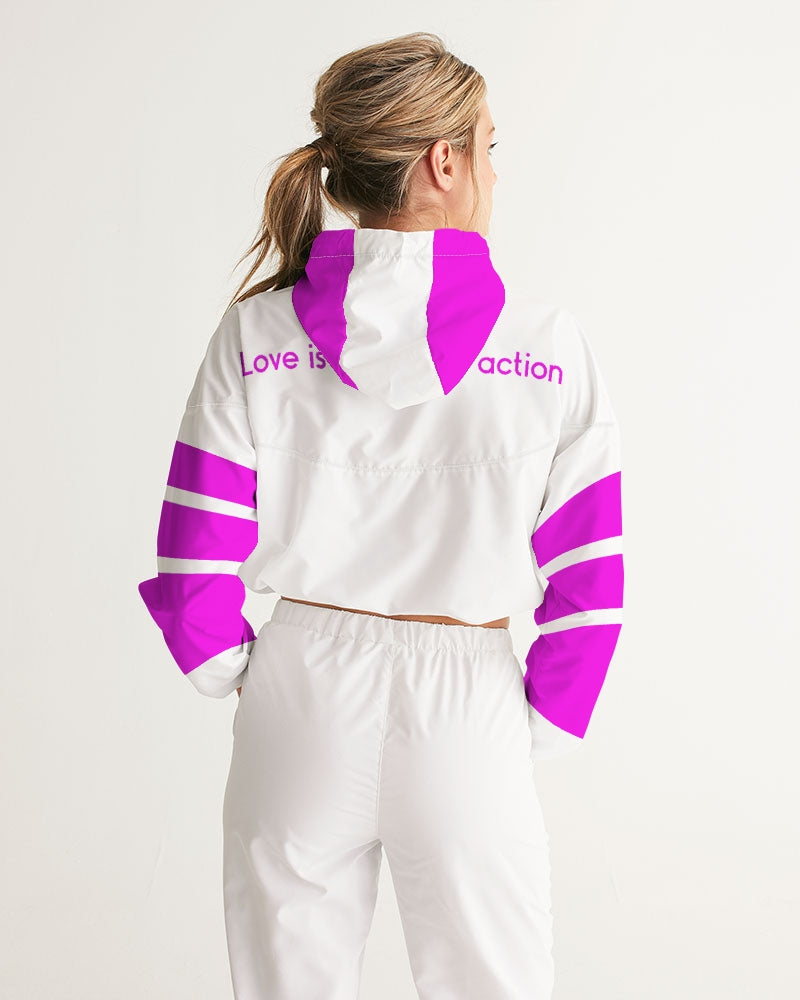 LOVE IS Ladies Cropped Windbreaker - 0