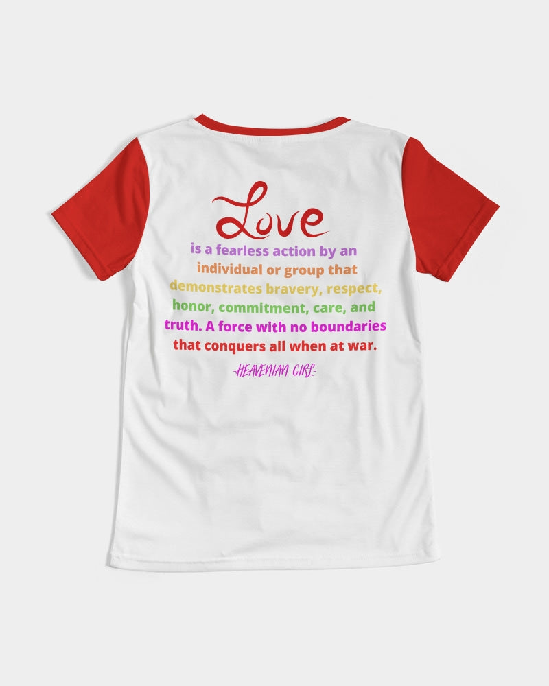 LOVE IS Ladies V-Neck Tee