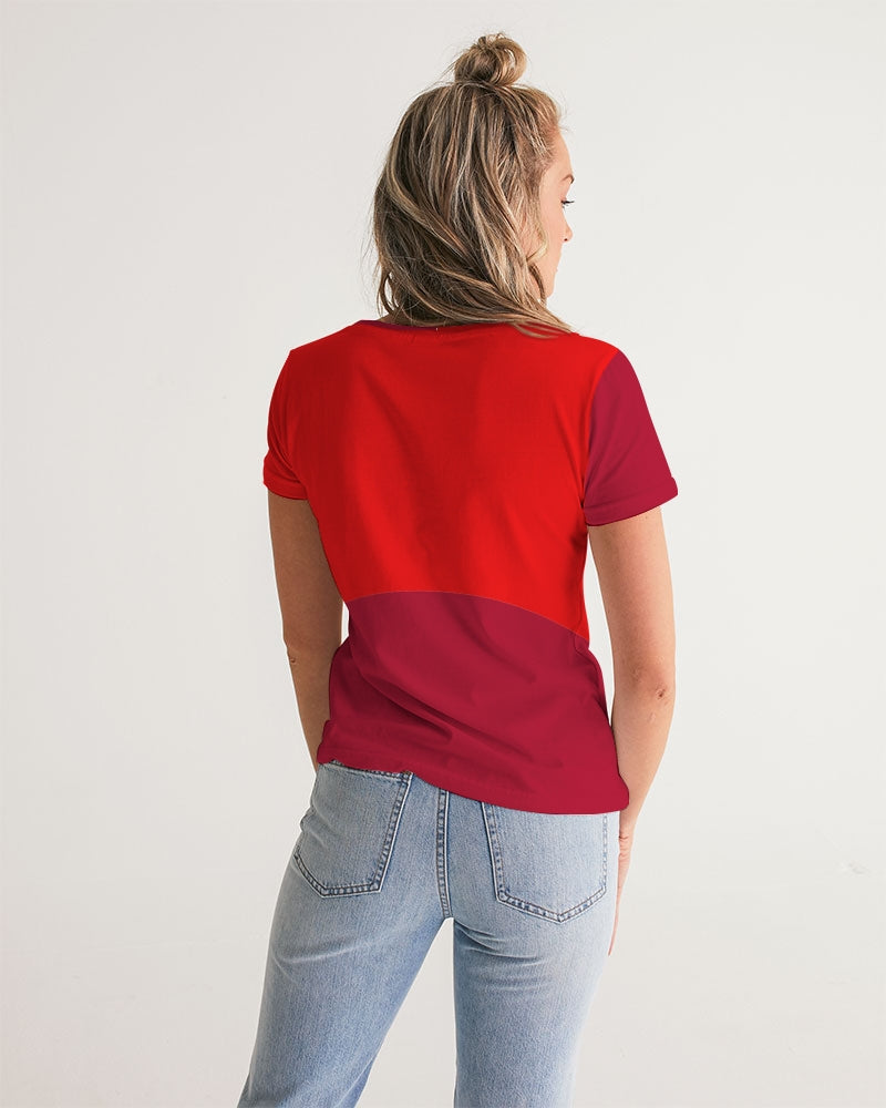 Fire Flower Ladies V-Neck Tee