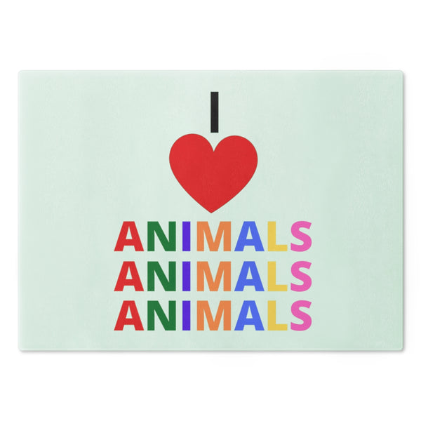 I LOVE ANIMALS Cutting Board