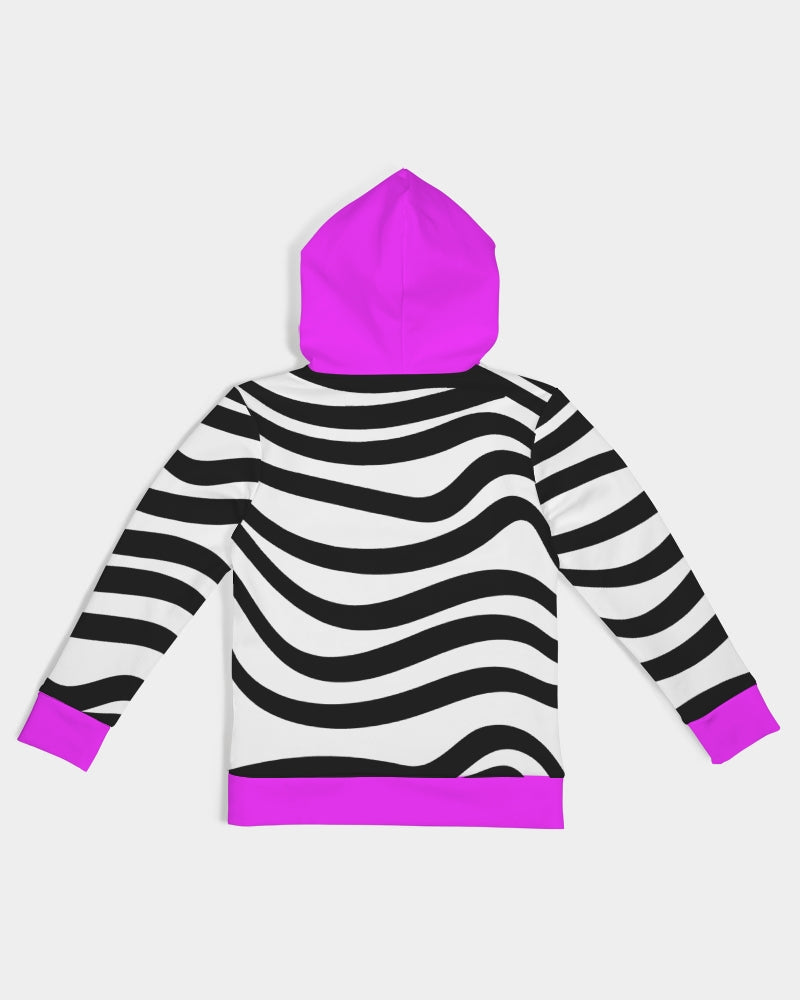 Zebra Hot Pink Girls Hoodie - 0