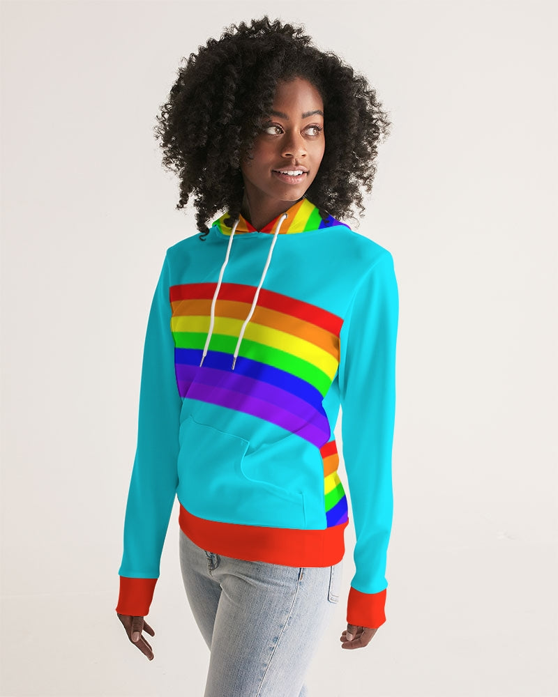 Rainbowbrite Aqua Ladies Hoodie