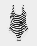 Zebra Print Ladies One-Piece Swimsuit