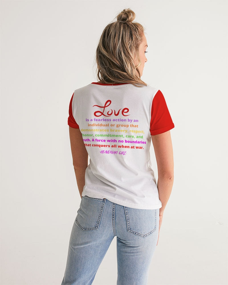 LOVE IS Ladies V-Neck Tee