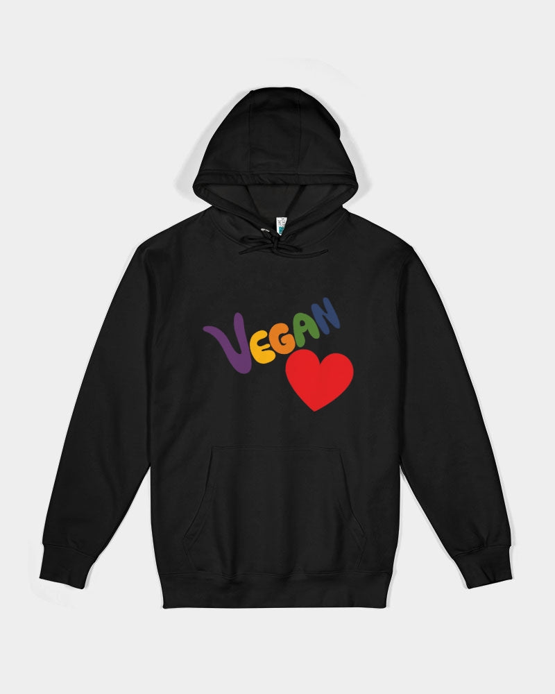 Vegan Heart Ladies Hoodie