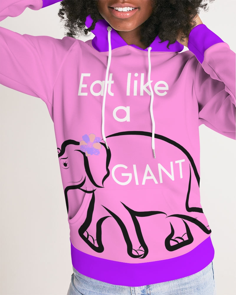 Eat Like A Giant Pink Ladies Hoodie