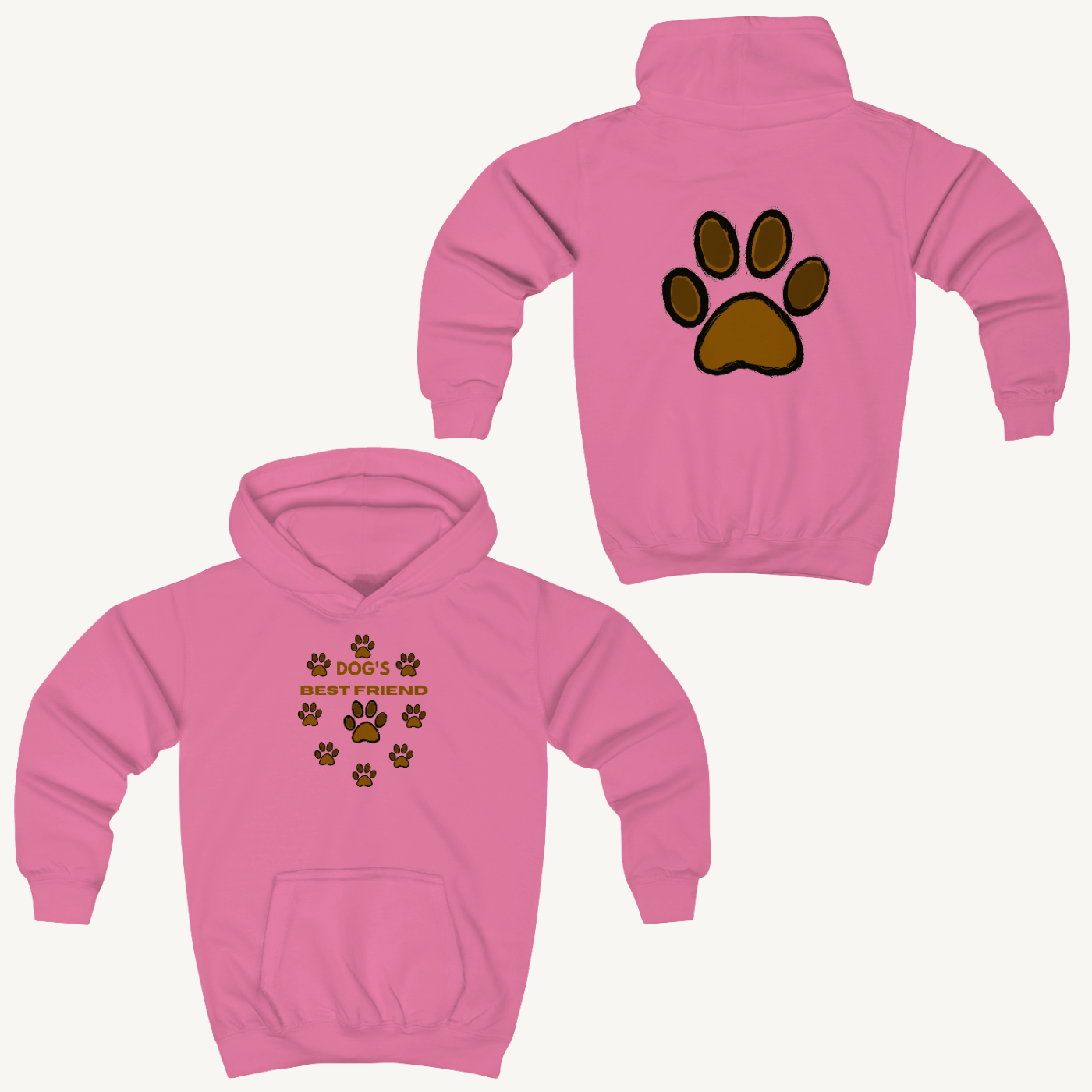 Dog's Best Friend Girls Hoodie