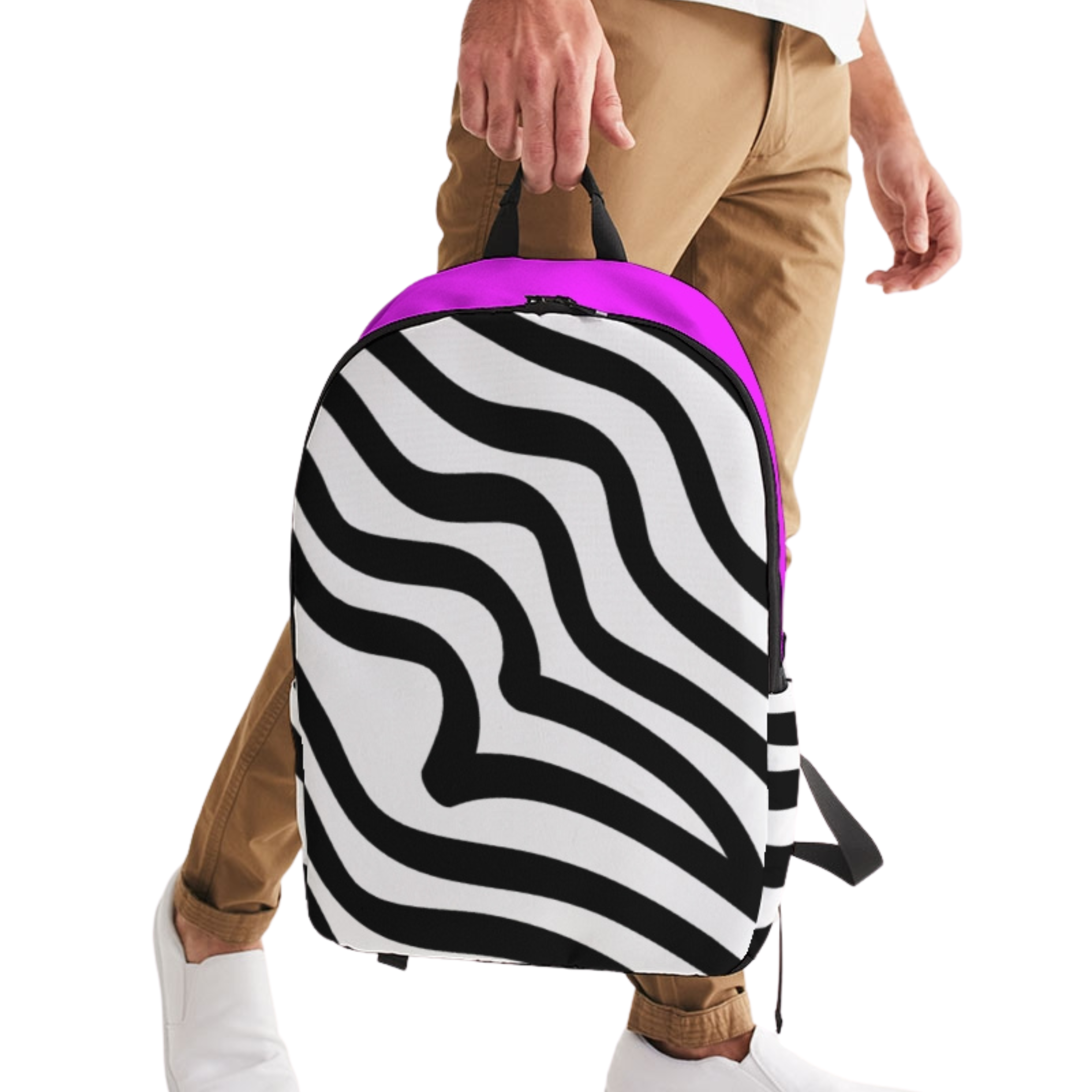 Zebra Hot Pink Girls Large Back Pack - 0