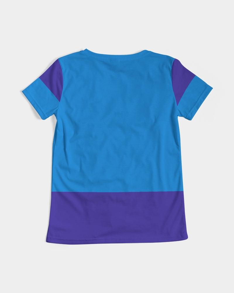 Blue Turqu Ladies V-Neck Tee