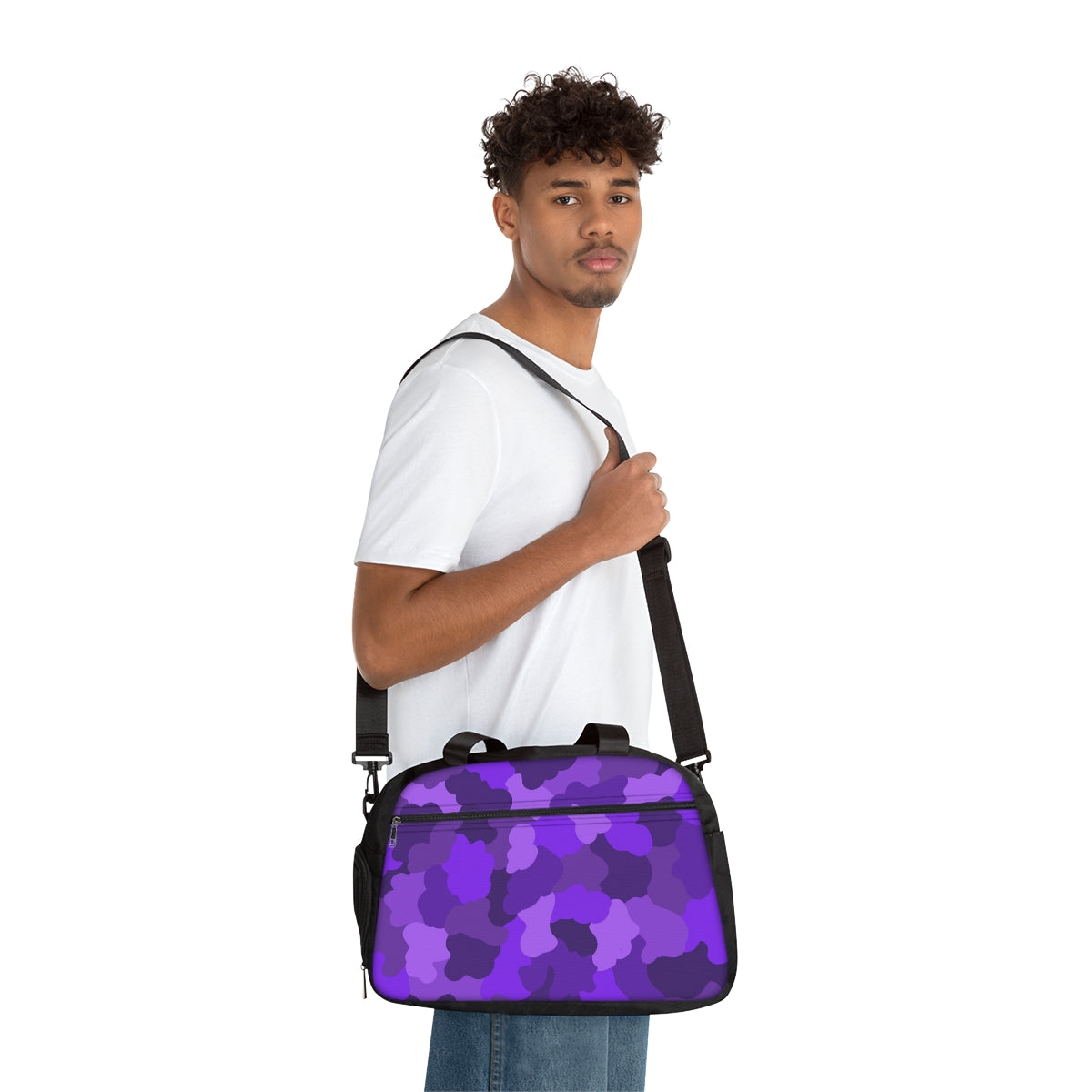 Purple Fusion Fitness Handbag