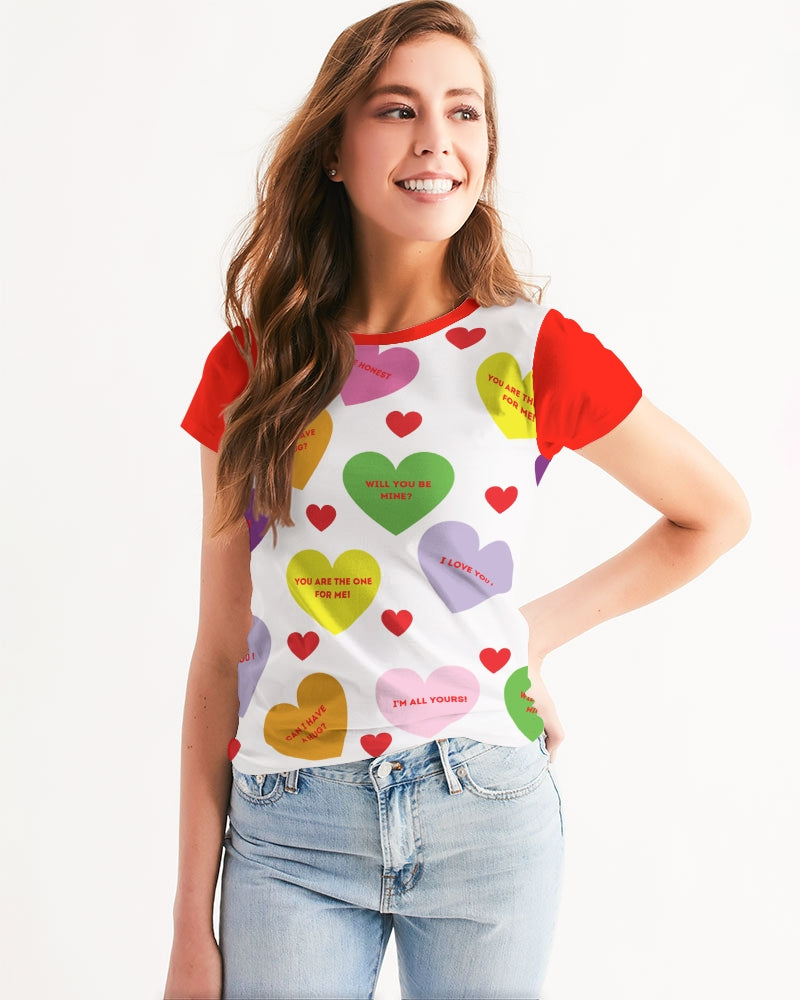 Sweet Tart Hearts Ladies Tee