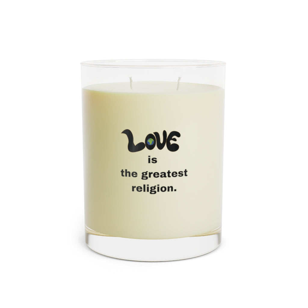 Love Is The Greatest Religion Scented Candle, 11oz