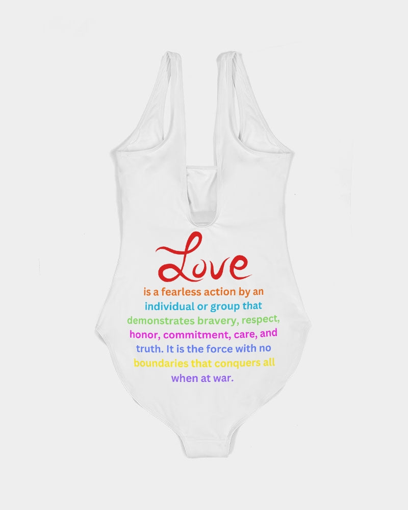 LOVE IS Ladies One-Piece Swimsuit