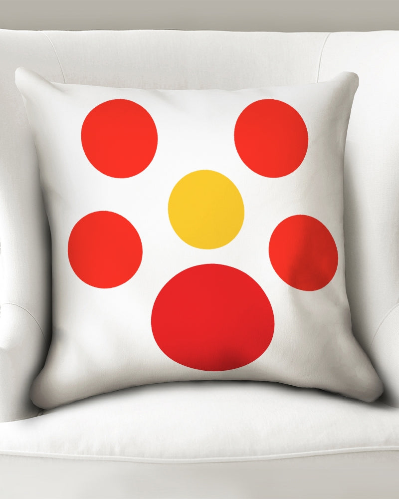 Hot Sun Dots 20x20 Throw Pillow Case