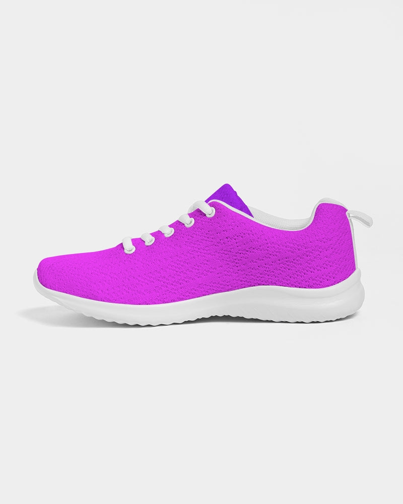 Solid Hot Pink Ladies Athletic Shoe