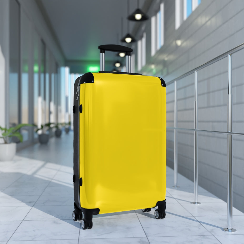 Bright Yellow Suitcases