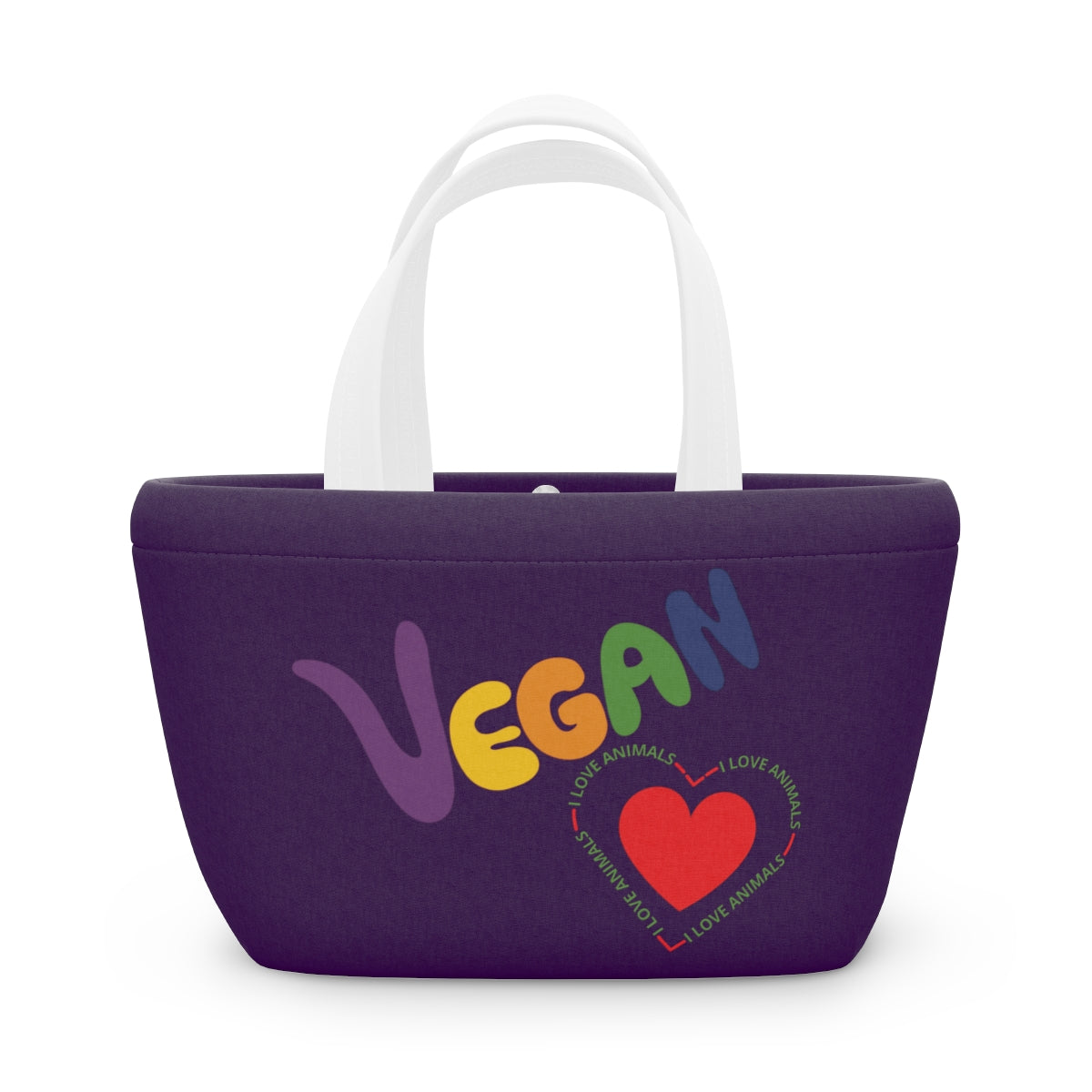 Vegan Heart Lunch Bag