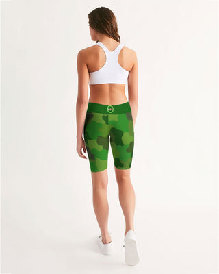 Green Fusion Ladies Mid-Rise Bike Shorts