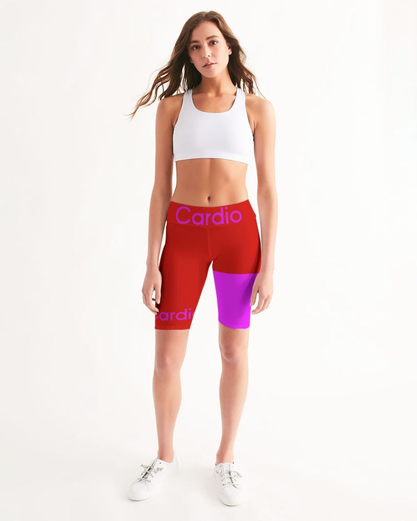 Cardio Hot Ladies Mid-Rise Bike Shorts