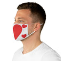 Big Red Heart Fabric Face Mask