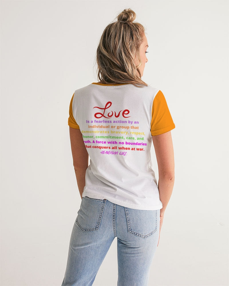 LOVE IS Ladies V-Neck Tee