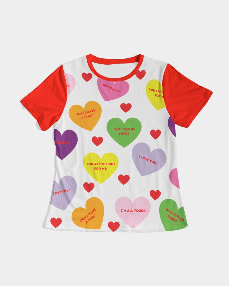 Sweet Tart Hearts Ladies Tee