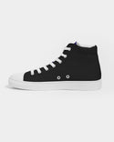 Black and Blue Hightop Men's Shoes
