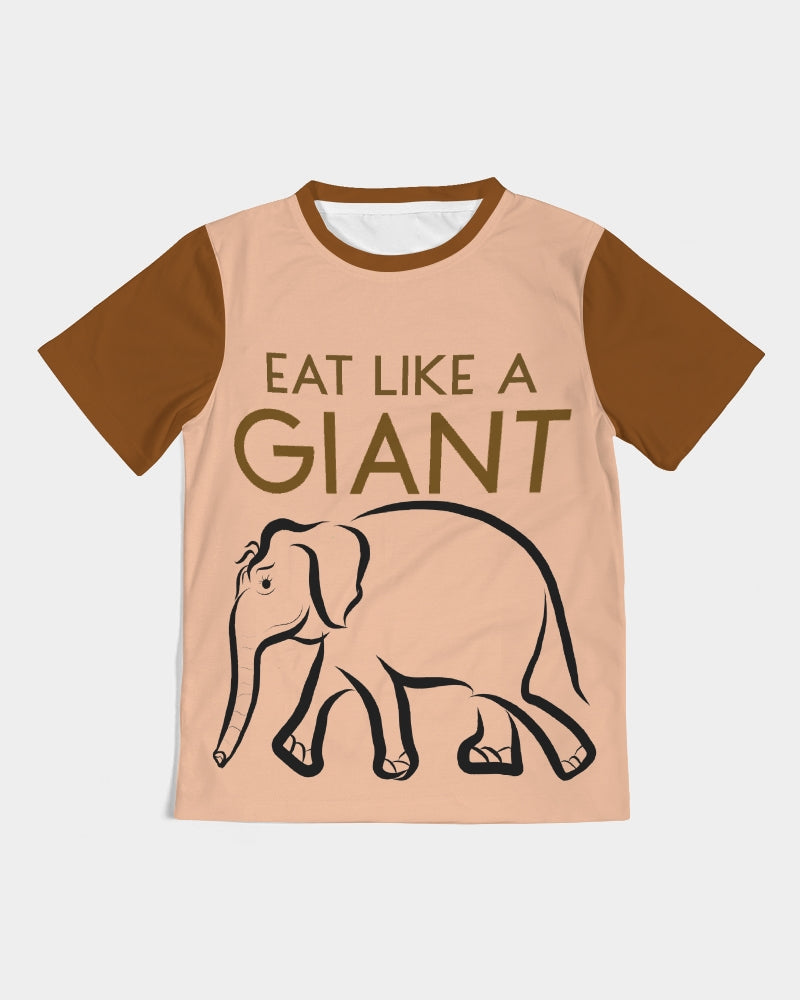 Eat Like A Giant (Brown) Boys Tee