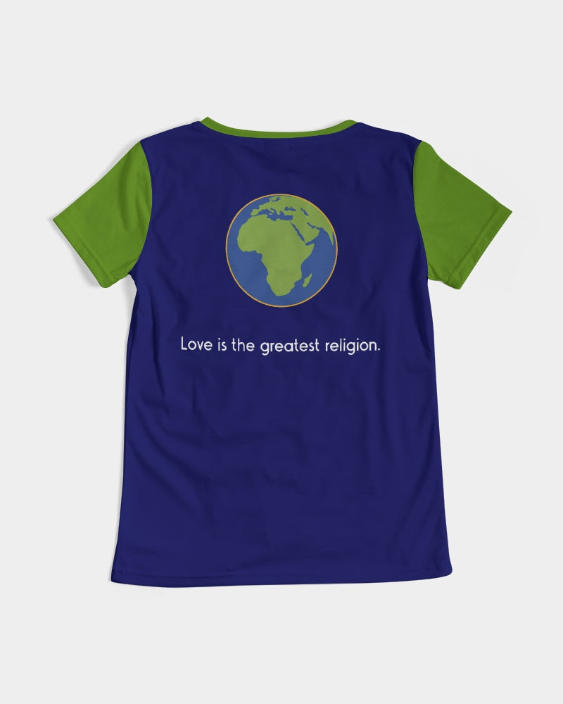 Love Is The Greatest Religion Ladies V-Neck Tee