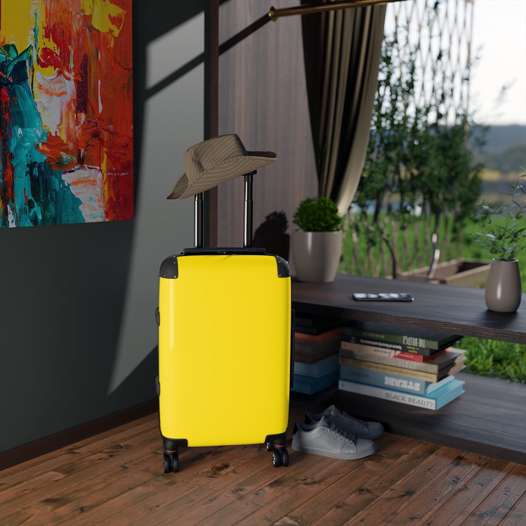 Bright Yellow Suitcases