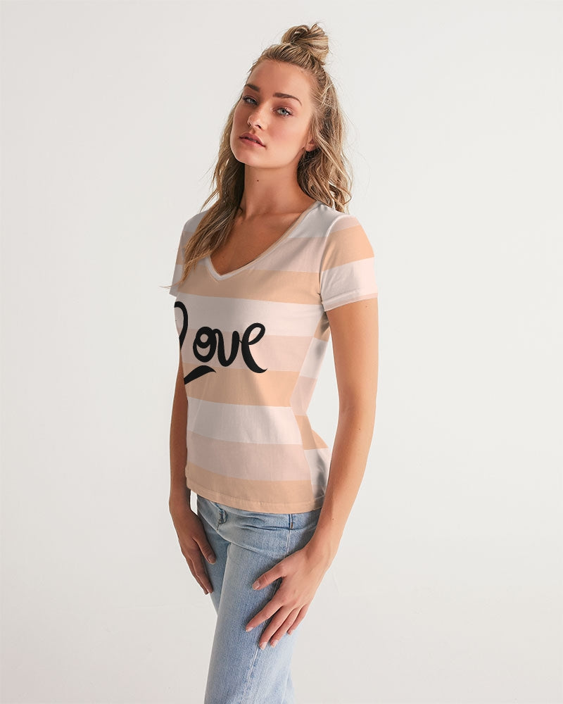 Just Love Ladies V-Neck Tee