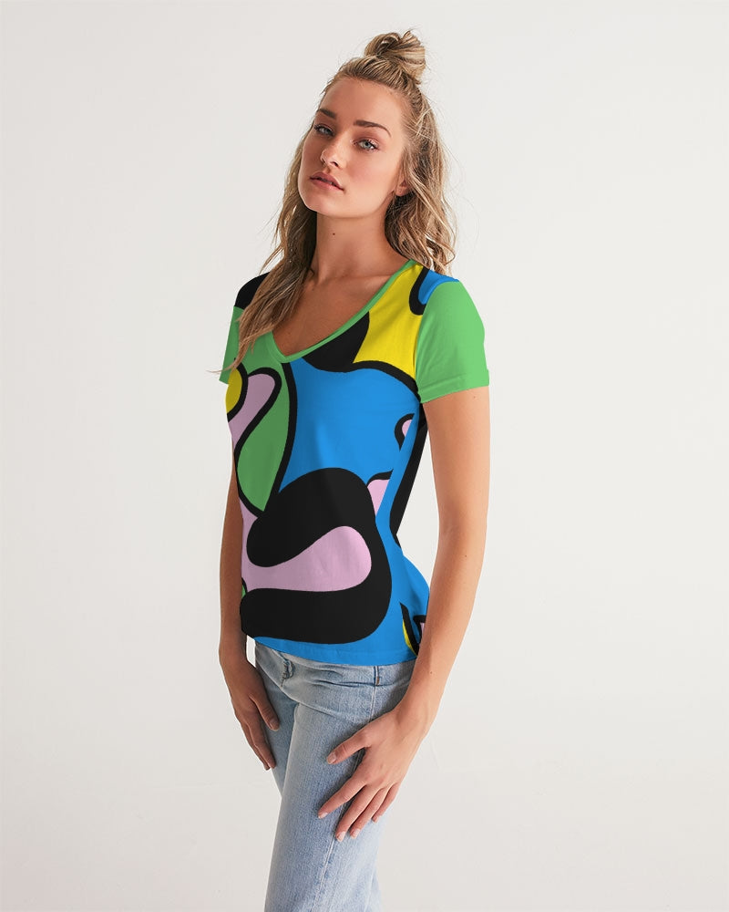 Color Wind Ladies V-Neck Tee