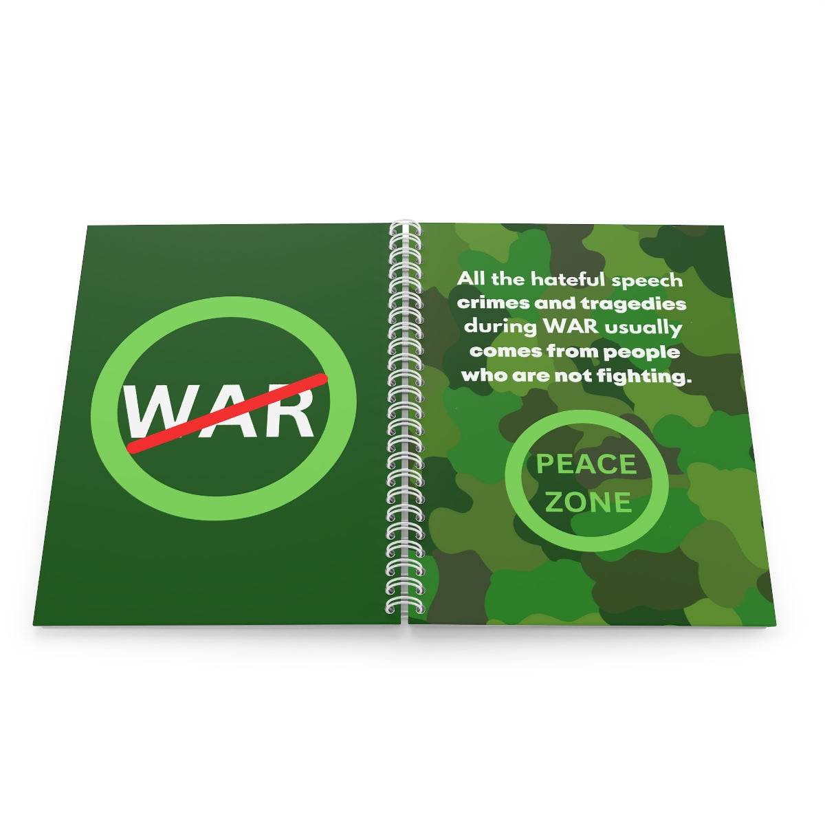 Green Fusion Spiral Notebook