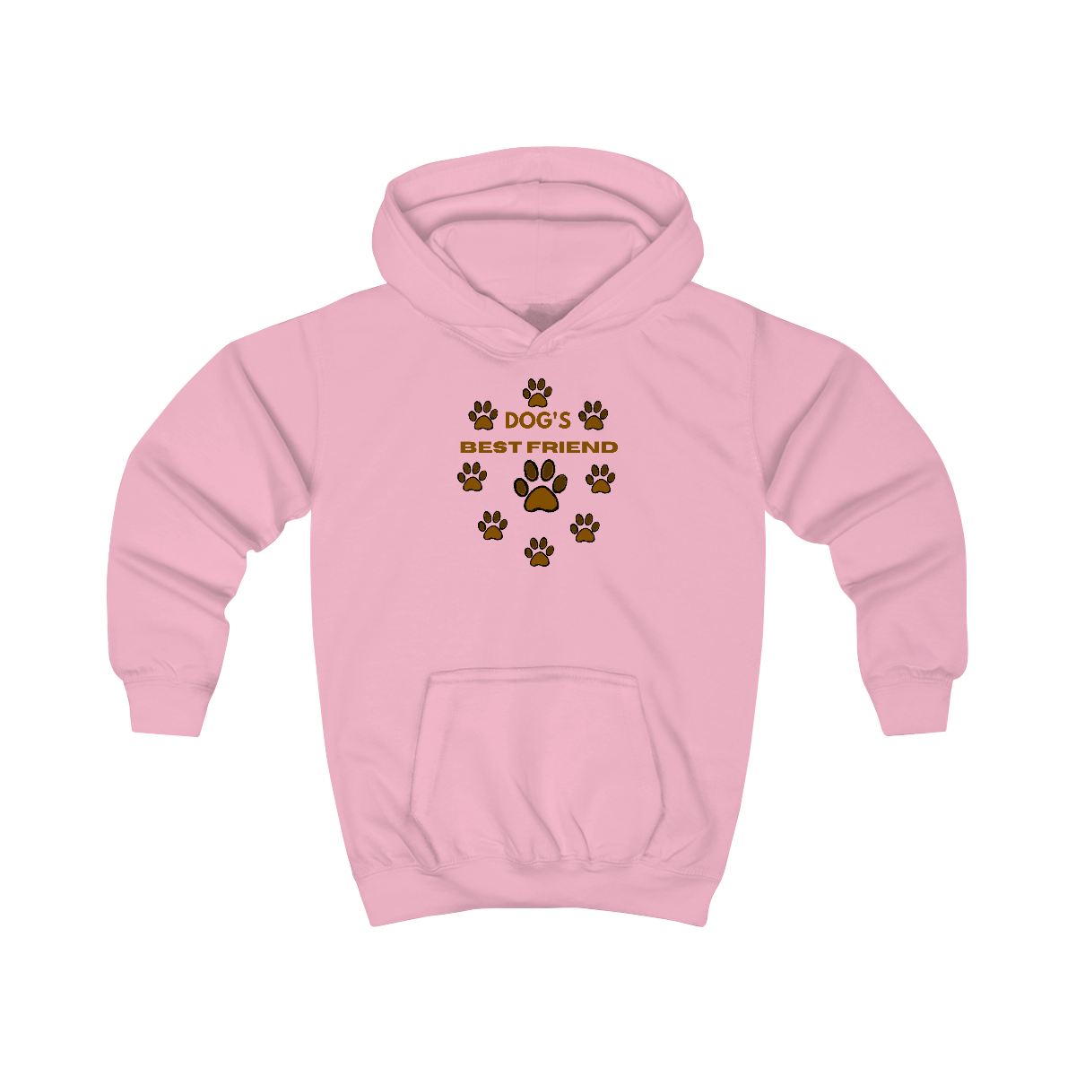 Buy baby-pink Dog&#39;s Best Friend Girls Hoodie