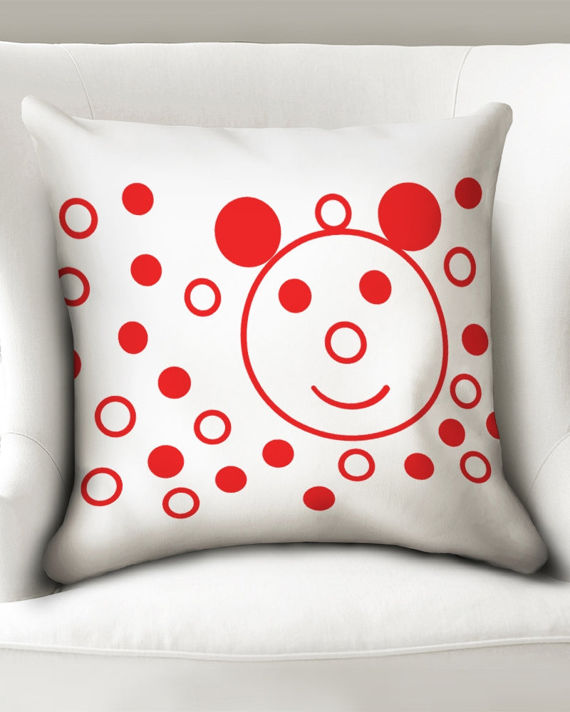 Cherry Smile 20x20 Throw Pillow Case