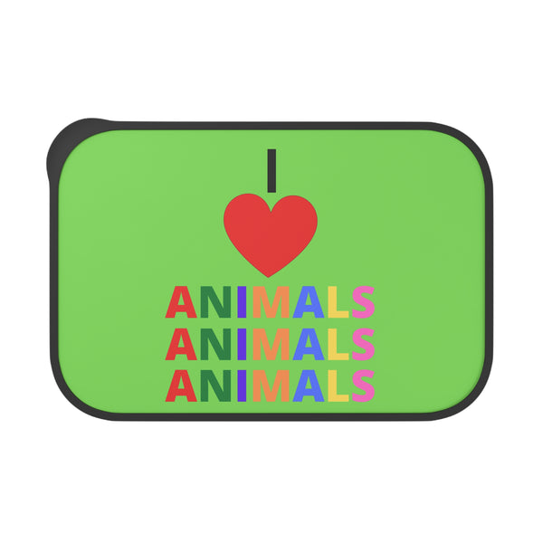 PLA  I LOVE ANIMALS Bento Box+Band+Utensils