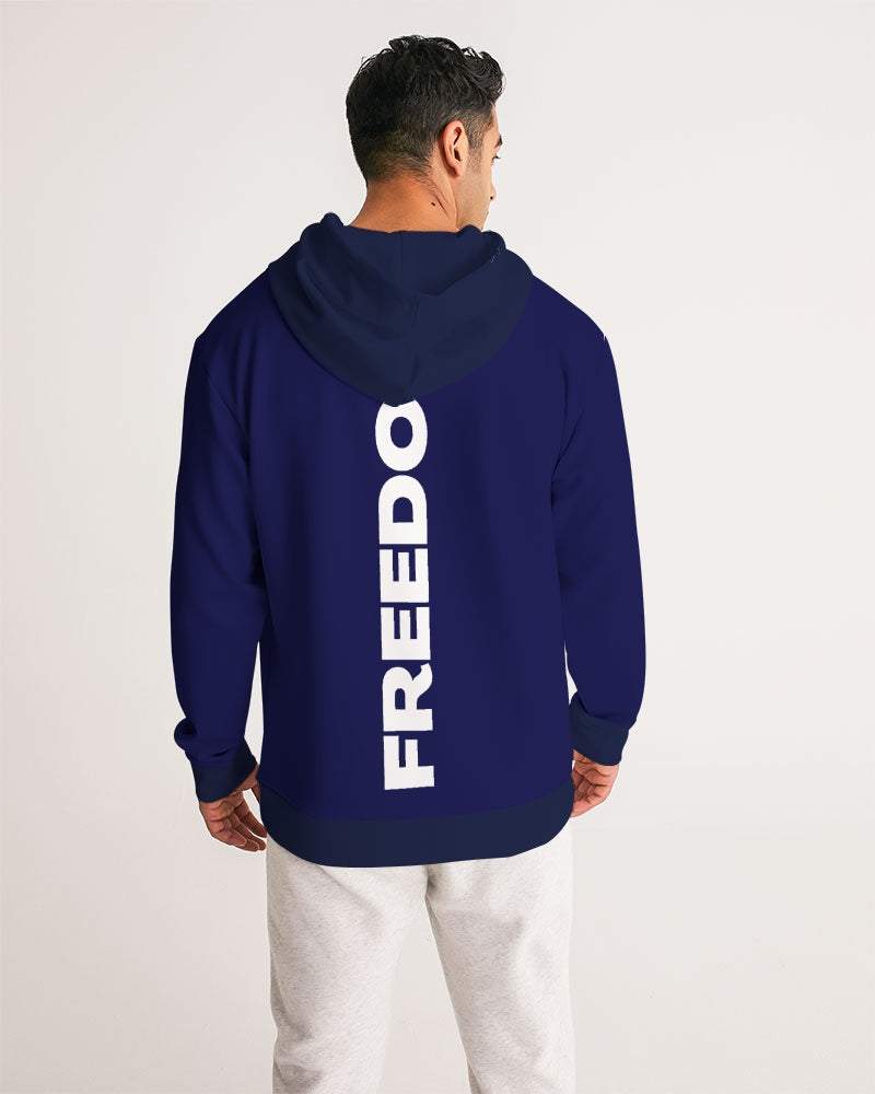 Unity and Freedom Men's Blue Hoodie - 0