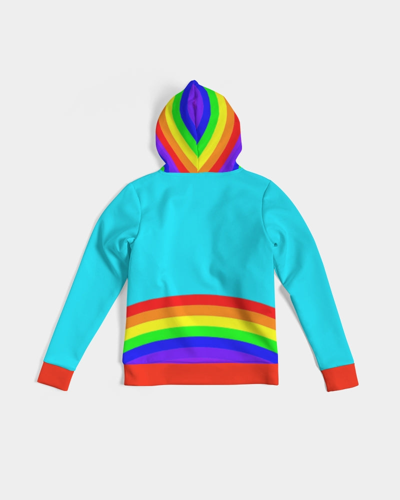 Rainbowbrite Aqua Ladies Hoodie