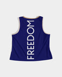 Freedom and Justice Ladies Cropped Tank
