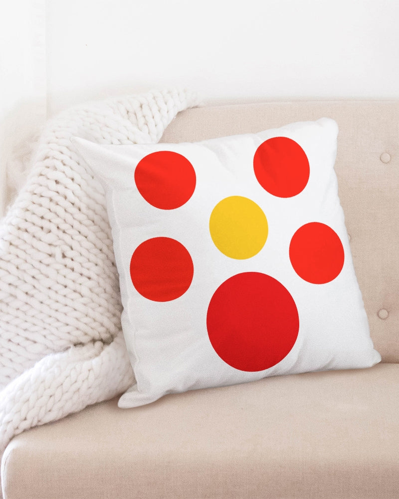 Hot Sun Dots 20x20 Throw Pillow Case - 0