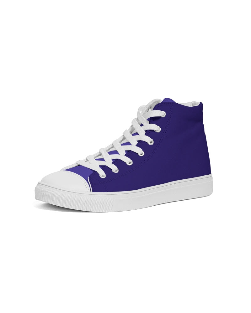 Navy Blue Men's Hightop Canvas Shoe