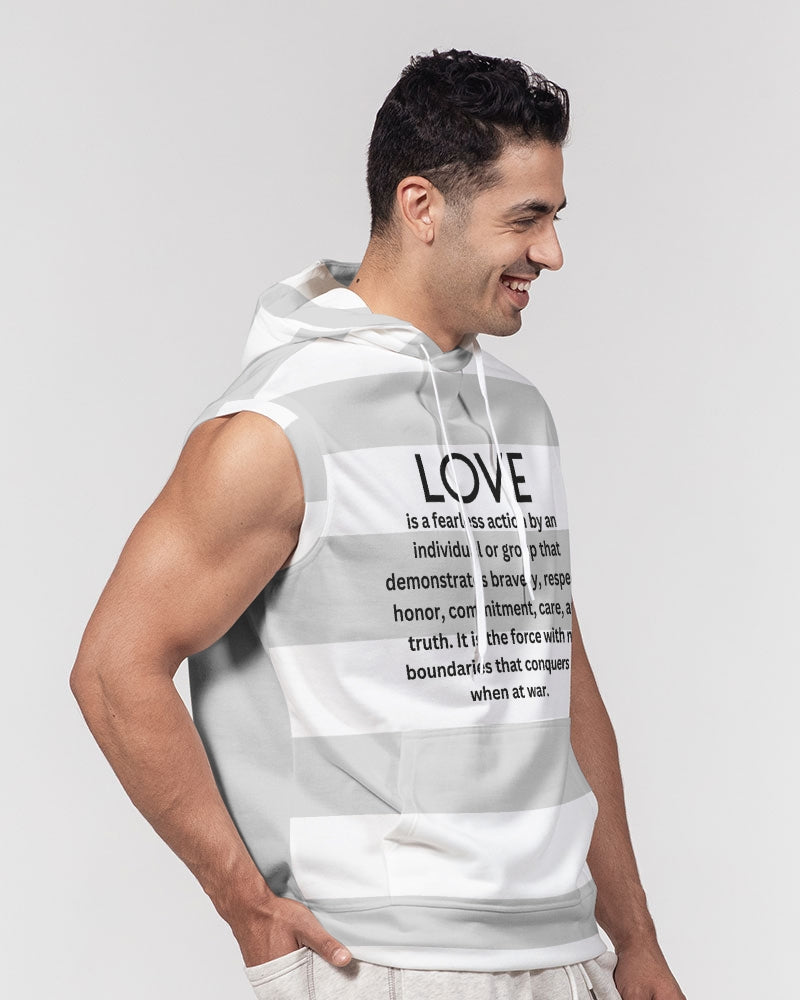 LOVE IS Men's Sleeveless Hoodie